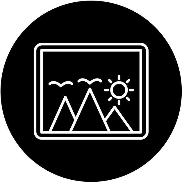 Diseño vectorial de imágenes Estilo del icono del marcador de posición