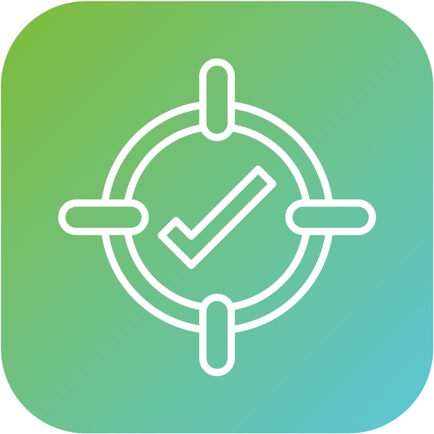 Diseño vectorial Implicaciones positivas Estilo del icono
