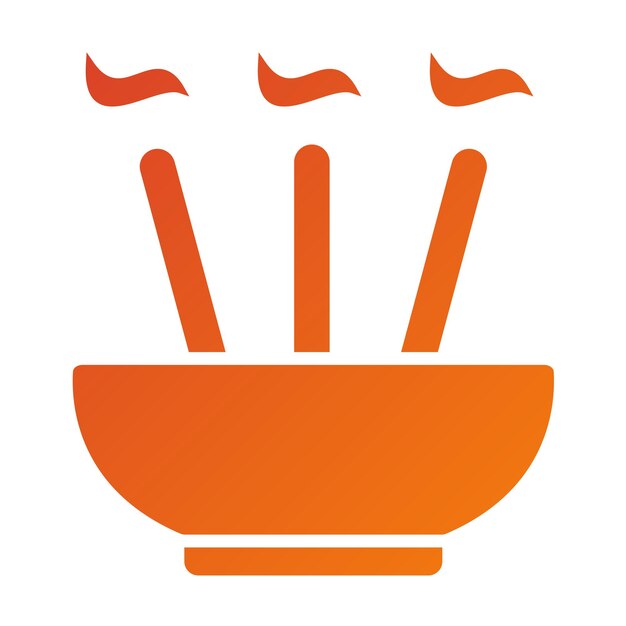 Diseño vectorial Incenso Sticks Estilo de icono