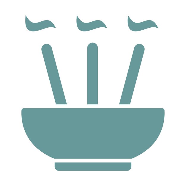 Diseño vectorial Incenso Sticks Estilo de icono