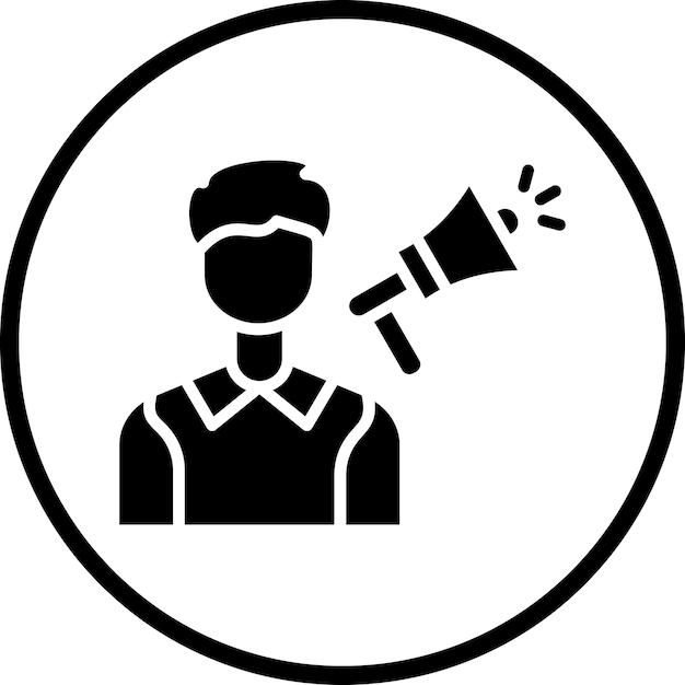 Diseño vectorial Influencer Estilo de ícono masculino