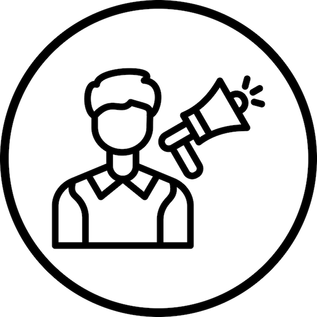 Diseño vectorial Influencer Estilo de ícono masculino