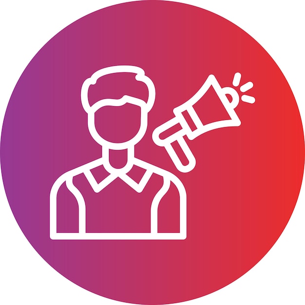 Diseño vectorial Influencer Estilo de ícono masculino