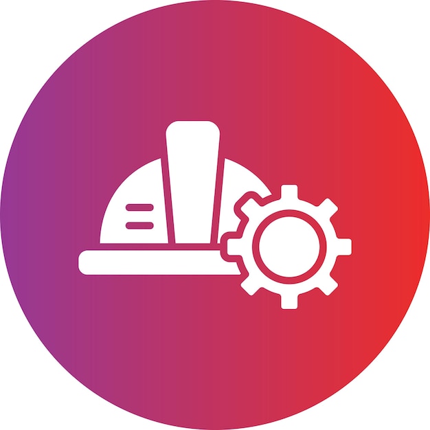 Diseño vectorial de ingeniería Establecimiento de estilo de icono