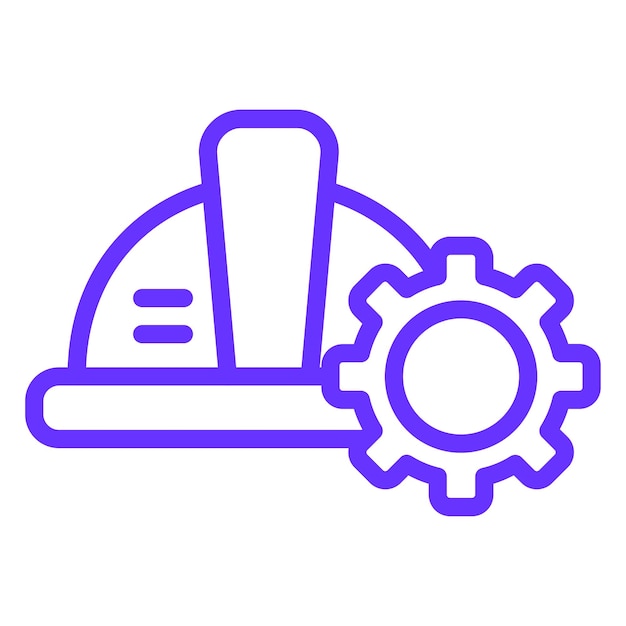 Diseño vectorial de ingeniería Establecimiento de estilo de icono