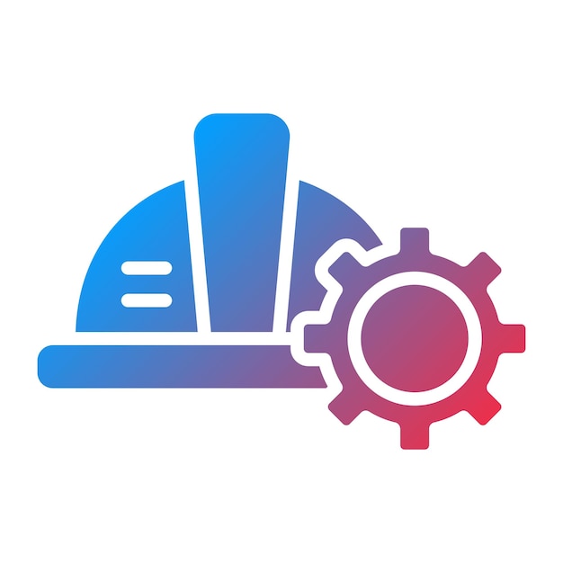 Diseño vectorial de ingeniería Establecimiento de estilo de icono