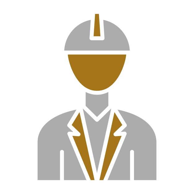 Diseño vectorial Ingeniero masculino Estilo de icono