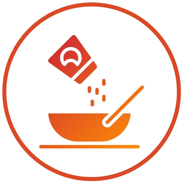 Diseño vectorial Ingredientes de cocina Estilo del icono