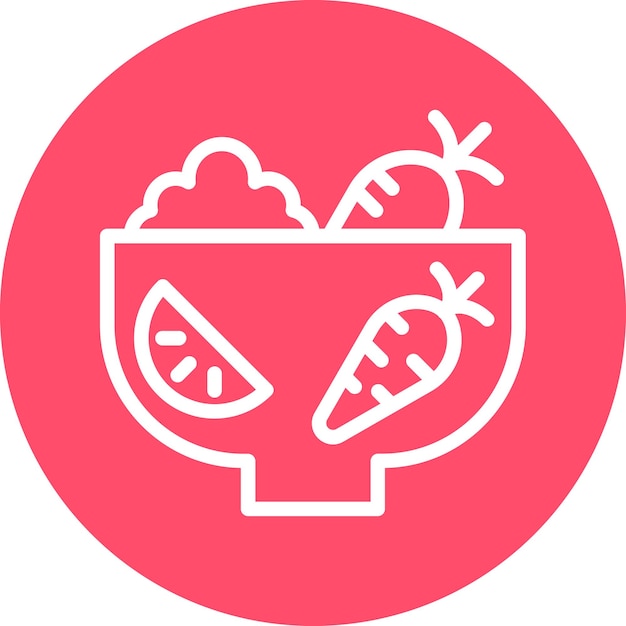 Diseño vectorial Ingredientes frescos Estilo del icono