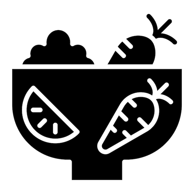 Diseño vectorial Ingredientes frescos Estilo del icono