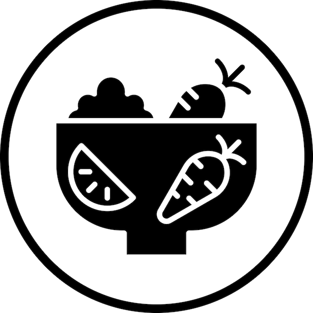 Diseño vectorial Ingredientes frescos Estilo del icono