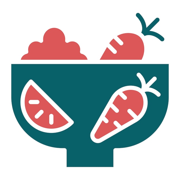 Diseño vectorial Ingredientes frescos Estilo del icono