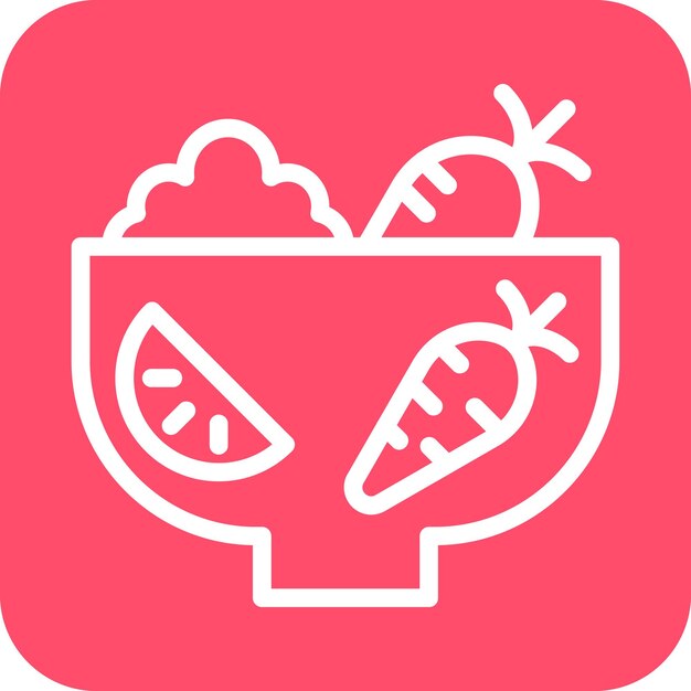 Diseño vectorial Ingredientes frescos Estilo del icono