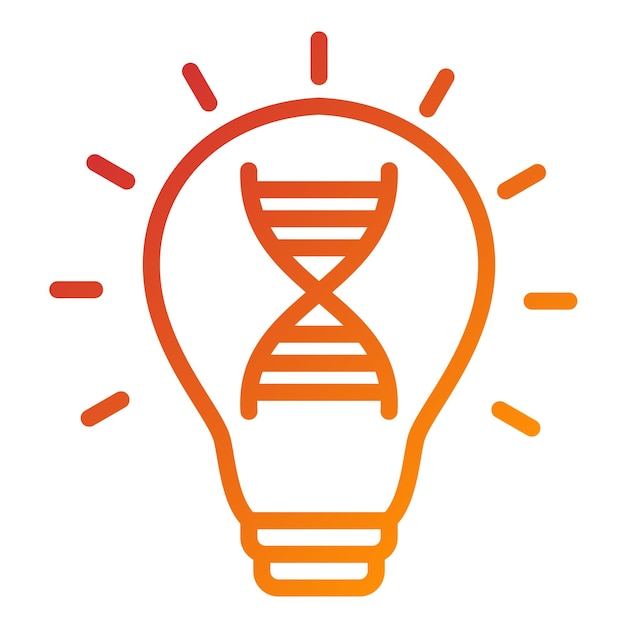 Diseño vectorial Innovación de ADN Estilo del icono