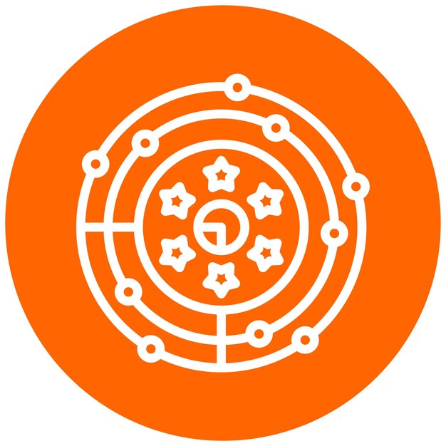 Diseño vectorial Innovación Estilo del icono del radar