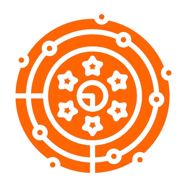 Diseño vectorial Innovación Estilo del icono del radar