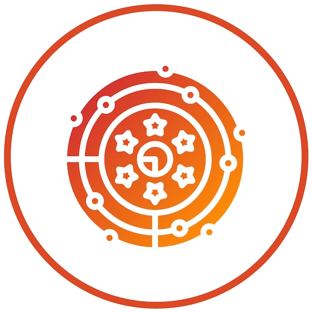 Diseño vectorial Innovación Estilo del icono del radar