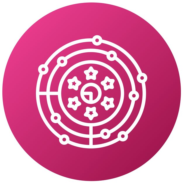 Diseño vectorial Innovación Estilo del icono del radar