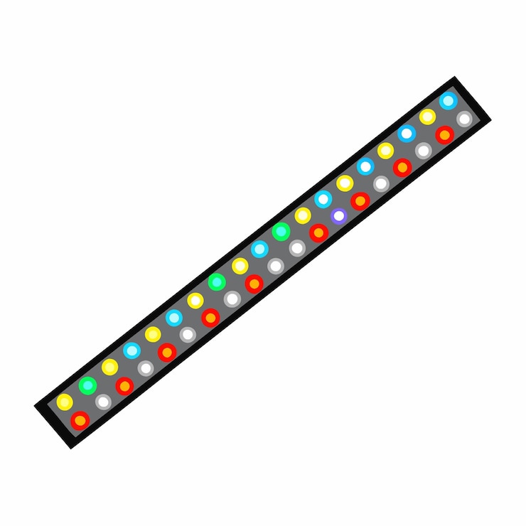 Vector diseño vectorial innovador de luces de tiras led para la iluminación moderna