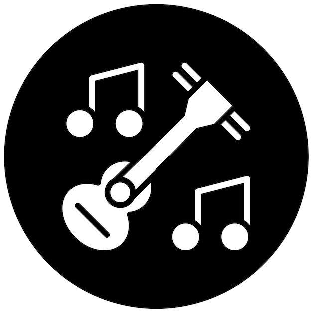 Diseño vectorial de instrumentos musicales Estilo de icono