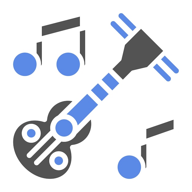 Diseño vectorial de instrumentos musicales Estilo de icono