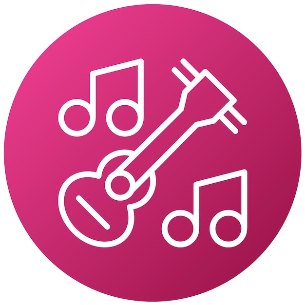 Diseño vectorial de instrumentos musicales Estilo de icono