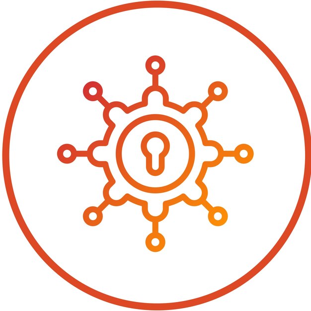Diseño vectorial de inteligencia de amenazas Estilo del icono