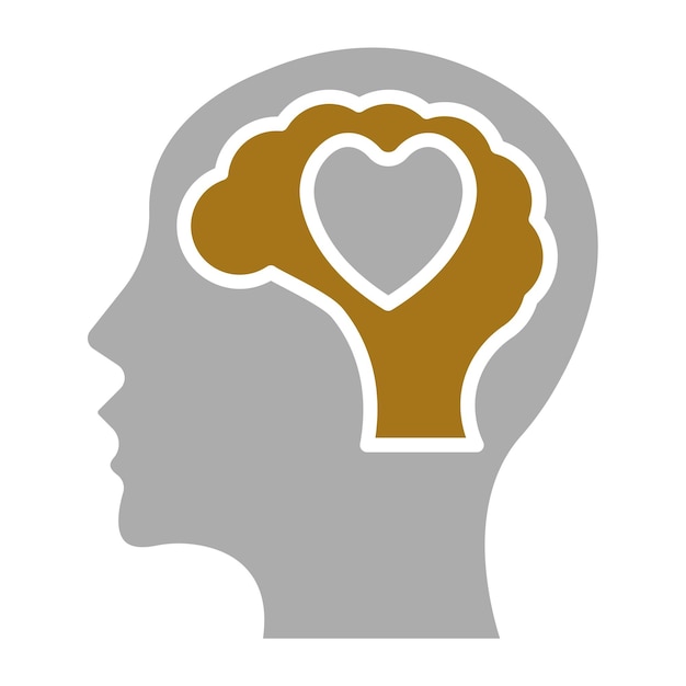 Diseño vectorial Inteligencia emocional Estilo del icono