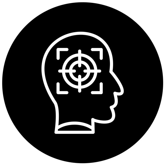 Diseño vectorial Intención de bienestar Estilo del icono