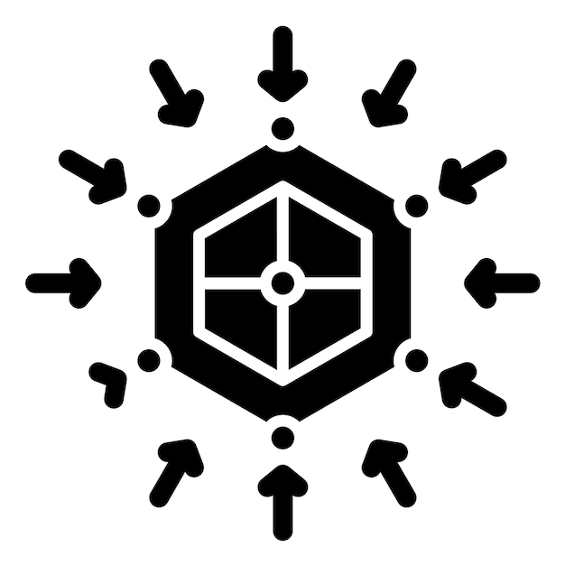 Diseño vectorial Interacciones biomoleculares Estilo del icono