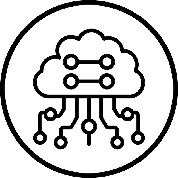 Diseño vectorial de Internet de las Cosas Estilo de icono