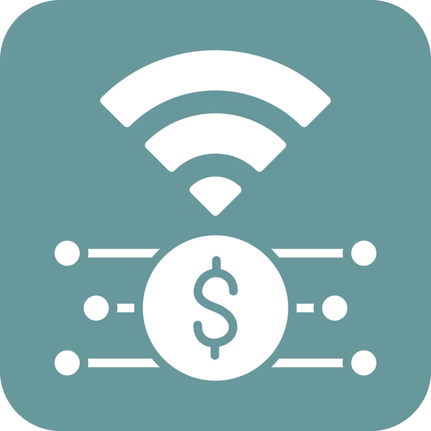 Diseño vectorial de Internet de las Cosas Estilo de icono