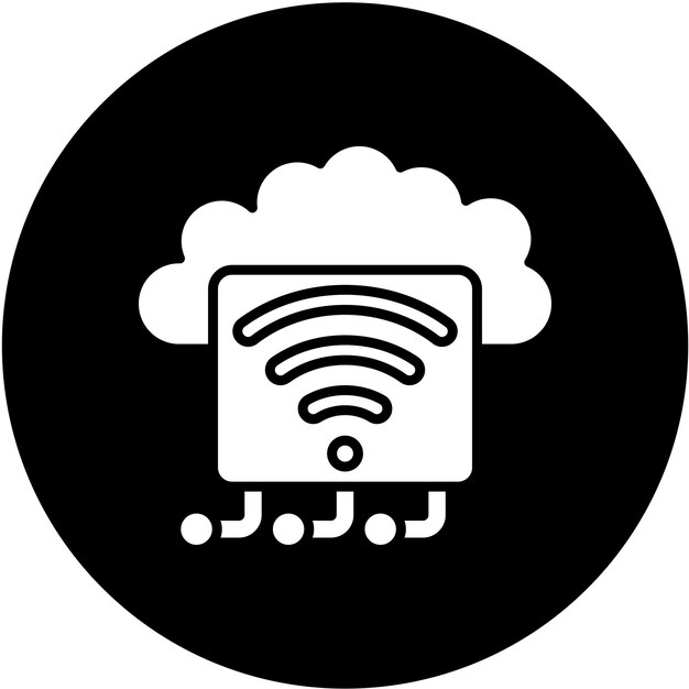 Diseño vectorial de Internet de las Cosas Estilo de icono