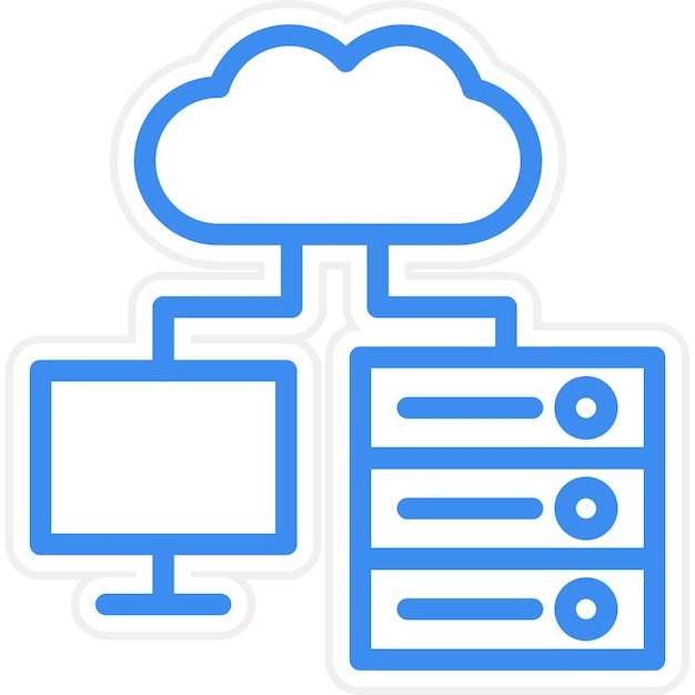 Diseño vectorial Ipaas Estilo de icono