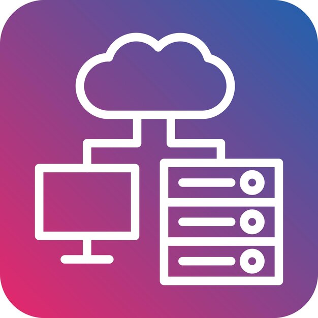 Diseño vectorial Ipaas Estilo de icono