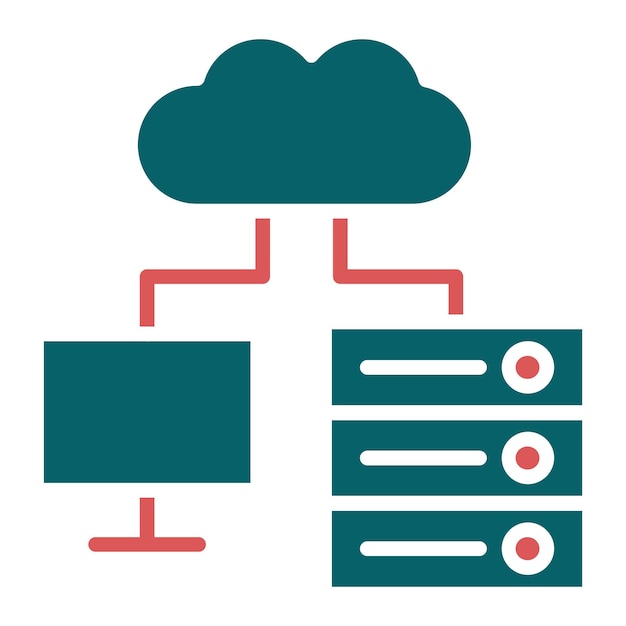 Vector diseño vectorial ipaas estilo de icono