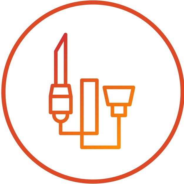 Diseño vectorial IV Estilo del icono del catéter