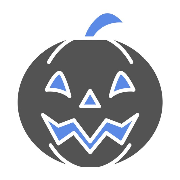 Diseño vectorial Jack OLantern Estilo del icono