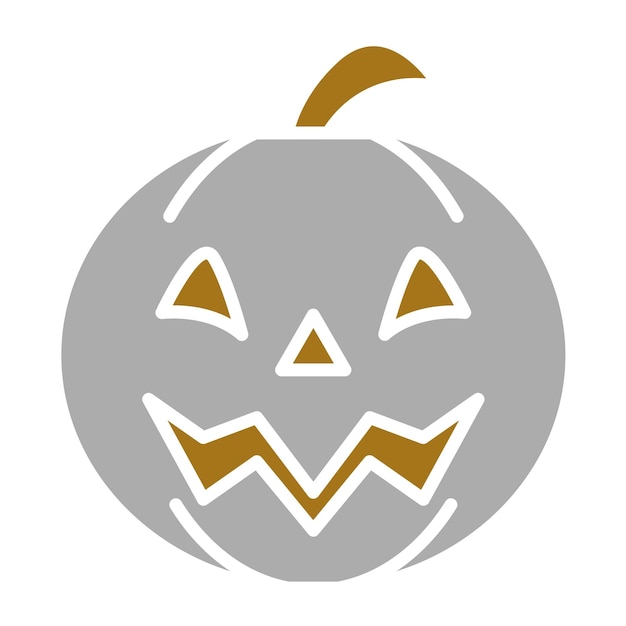 Diseño vectorial Jack OLantern Estilo del icono