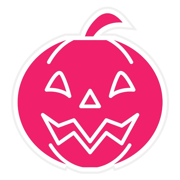 Vector diseño vectorial jack olantern estilo del icono