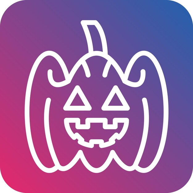 Diseño vectorial JackOLantern Estilo del icono