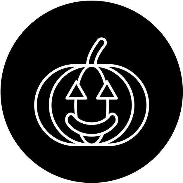 Diseño vectorial JackOLantern Estilo del icono