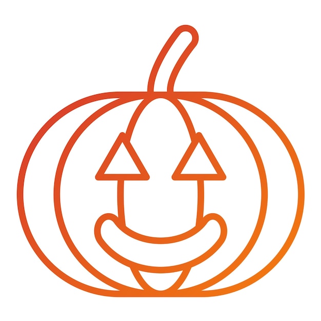 Vector diseño vectorial jackolantern estilo del icono