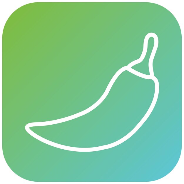 Diseño vectorial Jalapeno Estilo de icono de viaje