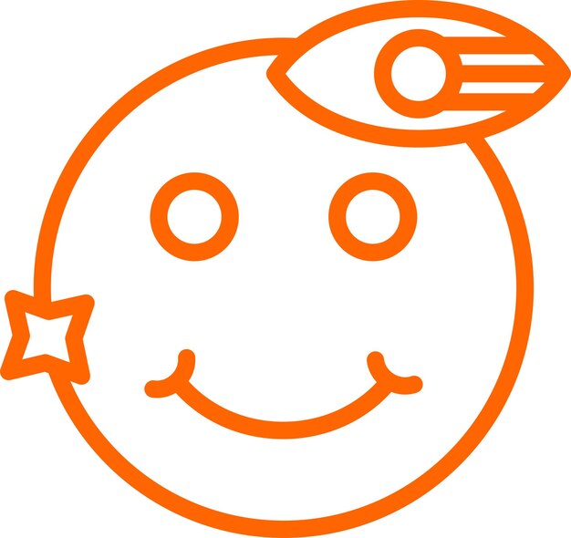 Diseño vectorial Jolly Flicker Estilo de icono
