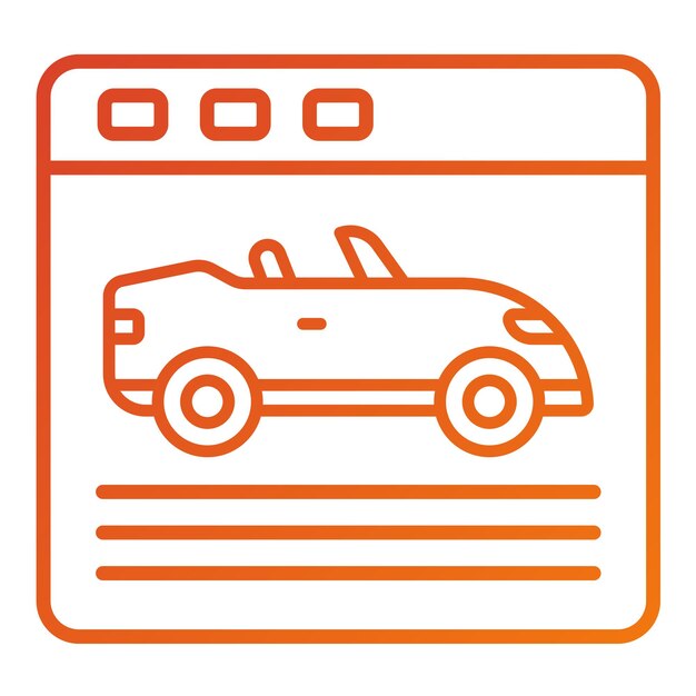 Diseño vectorial de juegos de carreras Icon Style