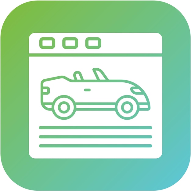 Diseño vectorial de juegos de carreras Icon Style