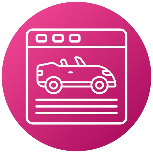 Diseño vectorial de juegos de carreras Icon Style
