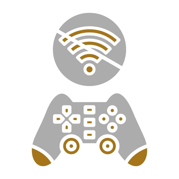 Diseño vectorial de juegos Estilo de icono de desconexión