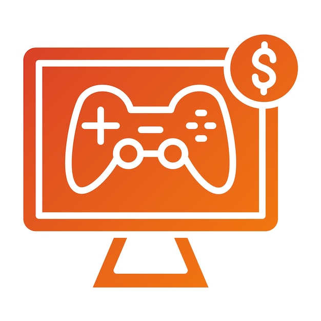 Diseño vectorial de juegos Estilo de icono de ventas